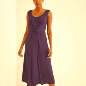Amour Vert Salma Midi Dress Dark Iris